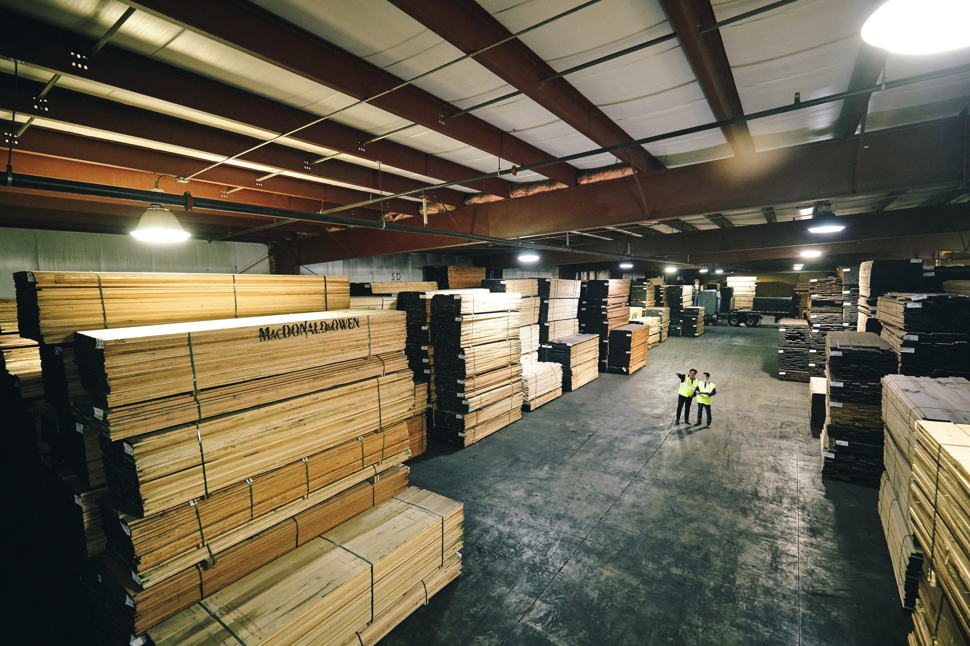 warehouse full of lumber