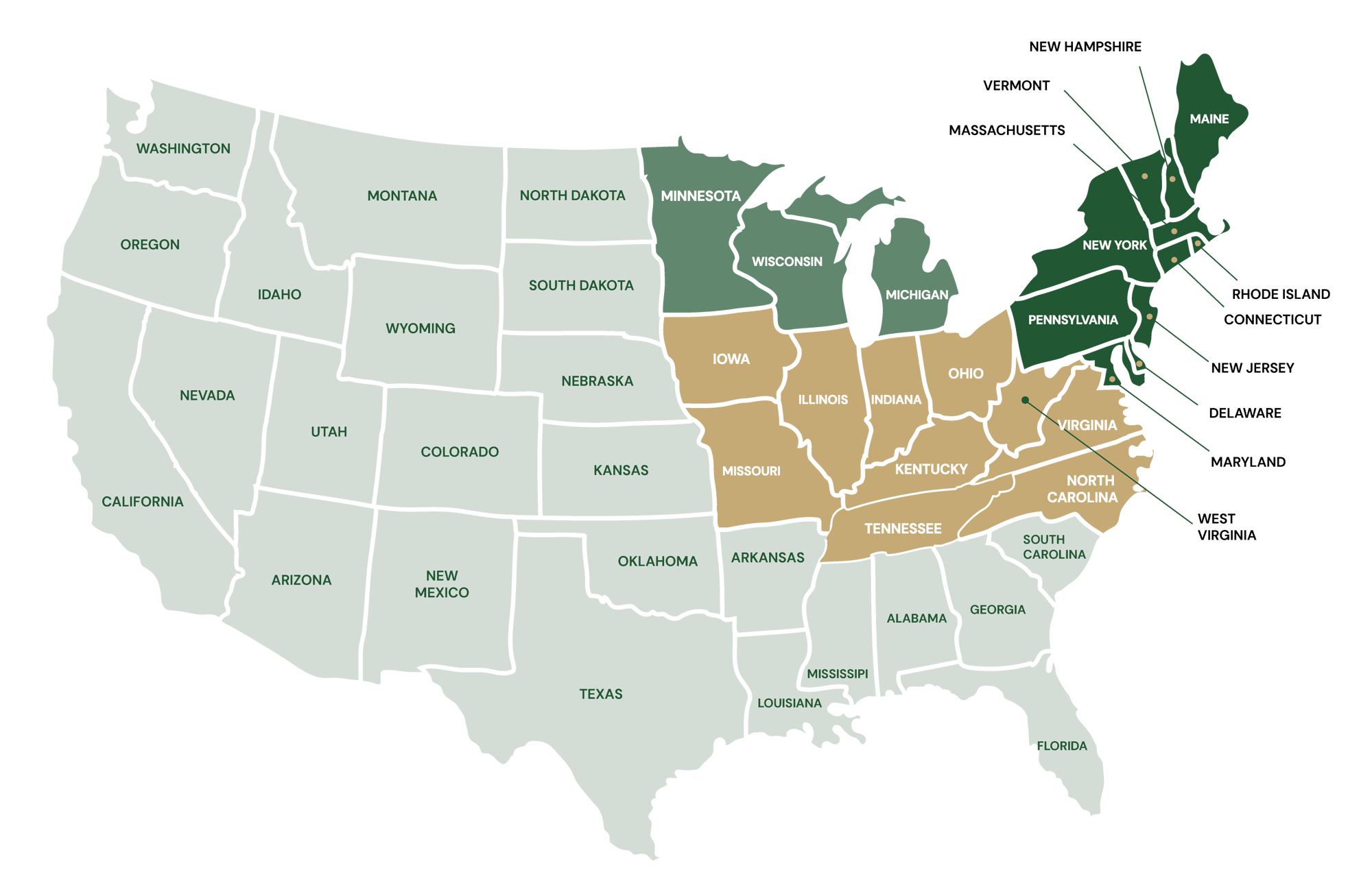 regional map - w names